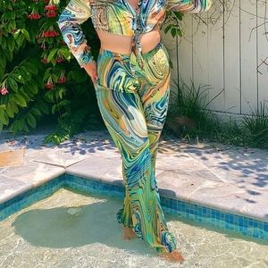 Wide leg pants